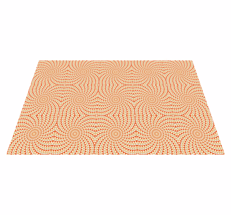 Mandala vinyl rug with mandala pattern detail - TenStickers