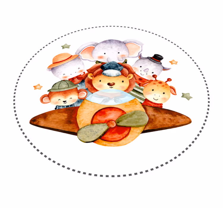 Children's Companions playroom vinyl rug - TenStickers