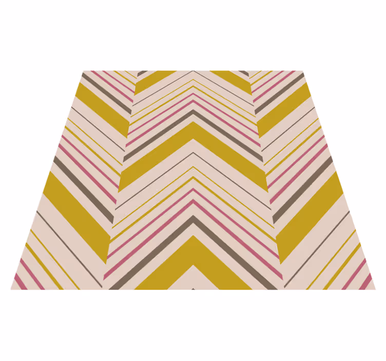 Chevron Stripes striped floor vinyl mat - TenStickers