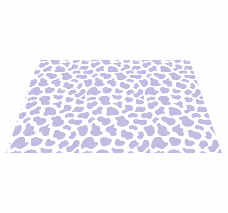 Lavender Leopard Spots animal print vinyl rug - TenStickers