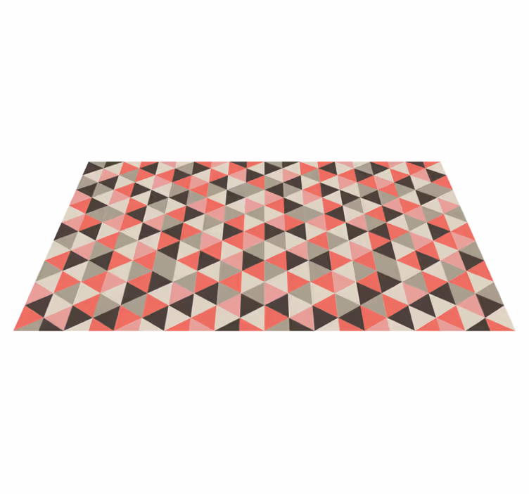 Cubist Triangular Array geometric vinyl rug - TenStickers