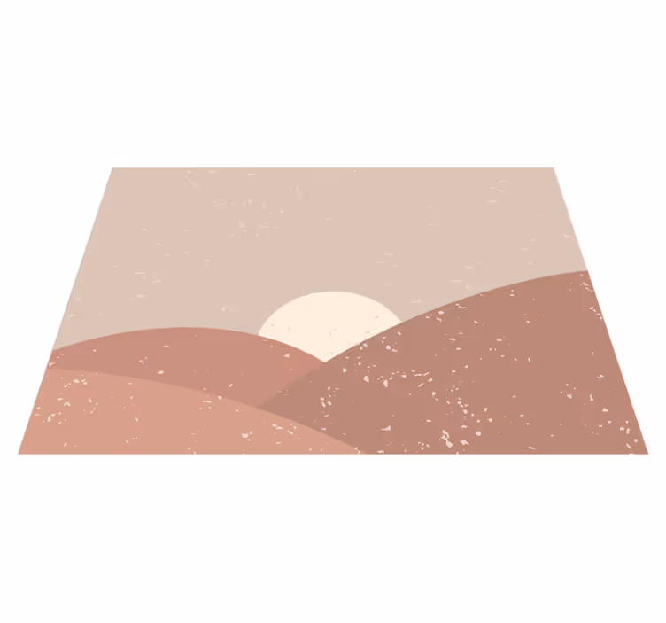 Abstract Landscape minimalist vinyl rug - TenStickers