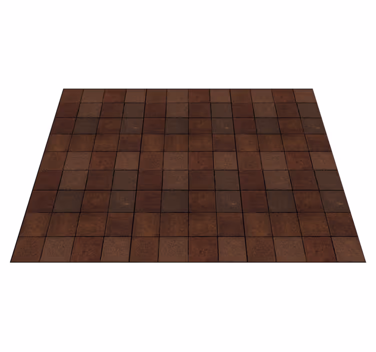Earthy Tiled Surface tile vinyl rug - TenStickers
