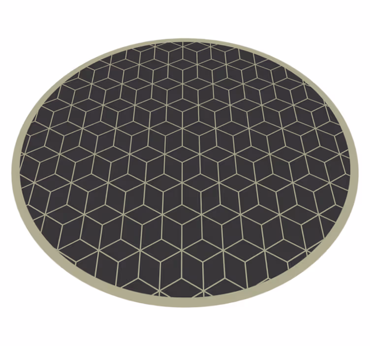 Geometric Patterned Circular Accent geometric rugs - TenStickers