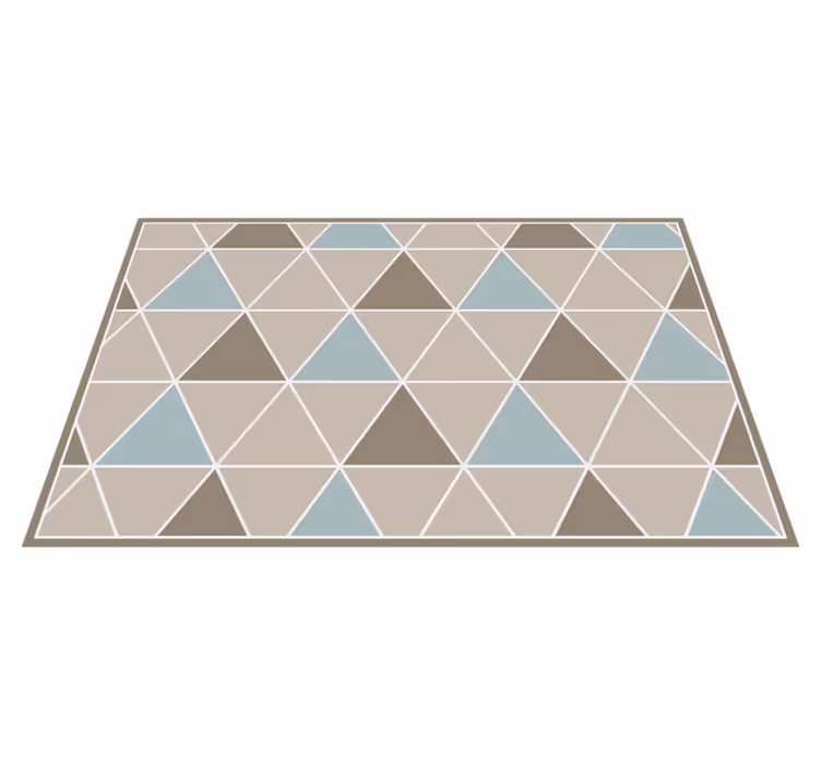 Beige color triangle nordic rug - TenStickers