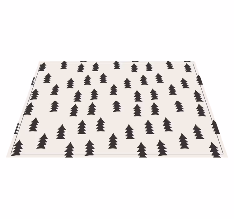 Trees pattern Nordic vinyl rug - TenStickers