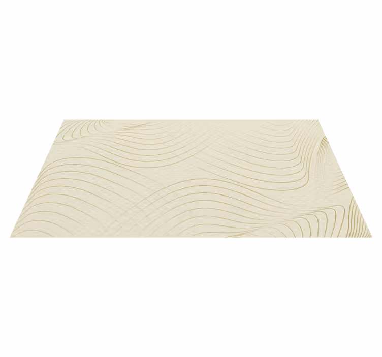 Flowing Line Art minimalist vinyl rug - TenStickers