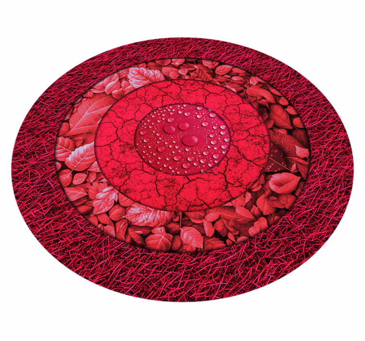 Círculos texturizados living room rug - TenStickers