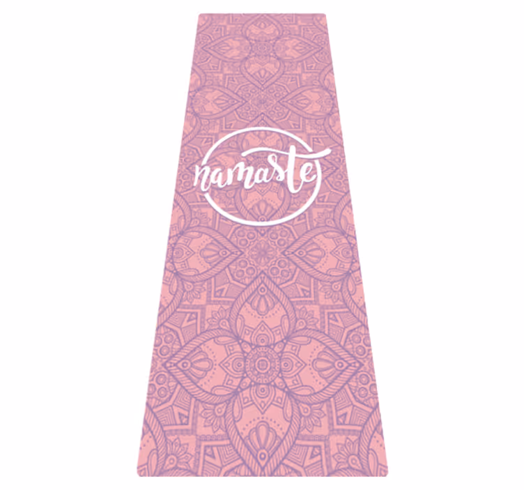 namaste yoga custom rug - TenStickers