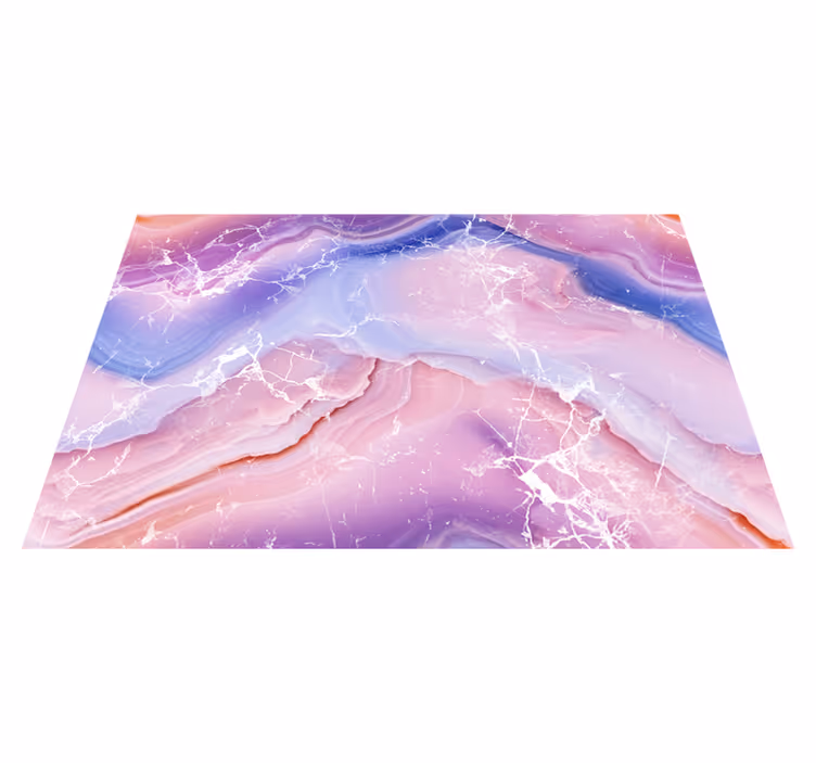 Purple & pink shades marble vinyl rug - TenStickers