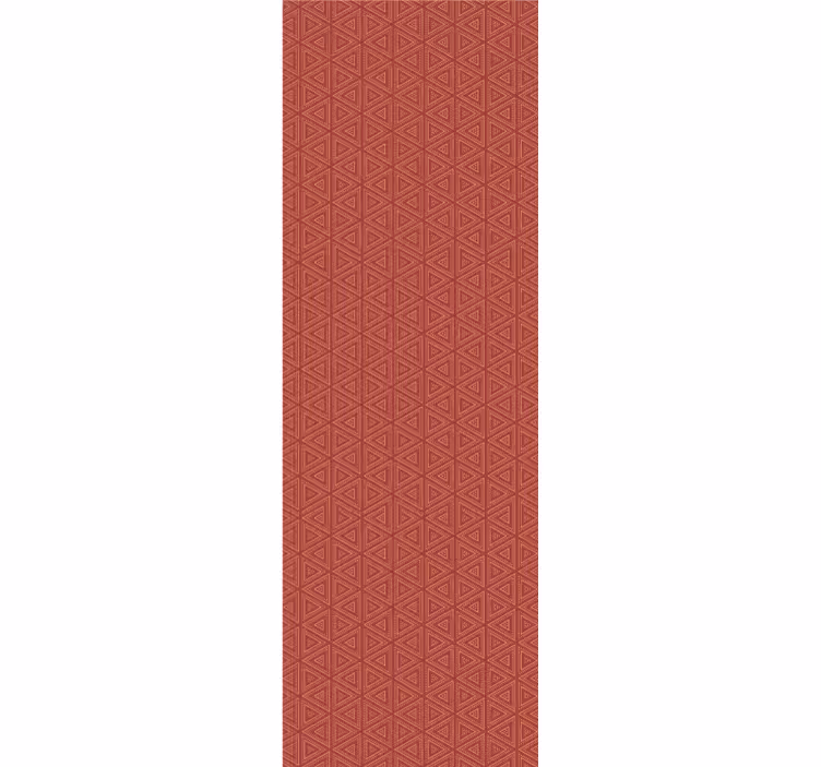 Stunning red pattern triangle wallpaper - TenStickers