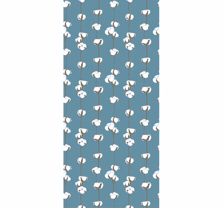 Dainty white pattern flower wallpaper - TenStickers