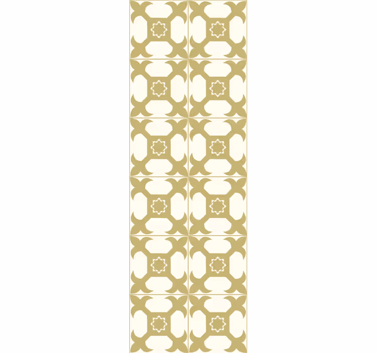 Light mustard yellow tile wallpaper - TenStickers