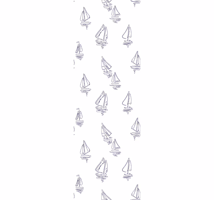 Sailboats Décor abstract wallpaper - TenStickers