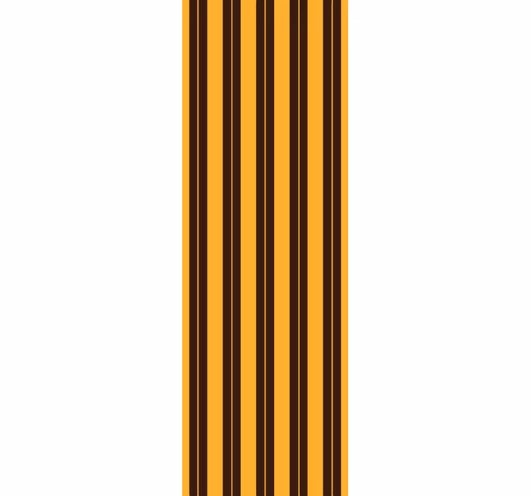 Black mustard stripes striped wallpaper - TenStickers