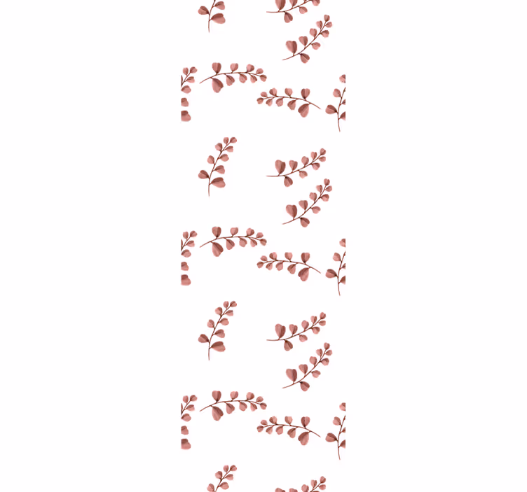 Delicate white vine floral ornament wallpaper - TenStickers