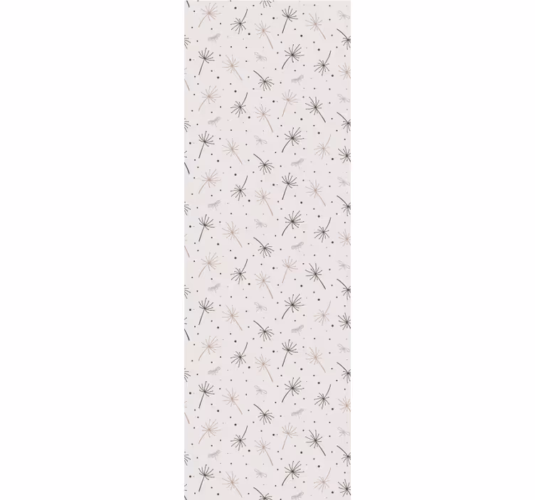 Grey dandelion inspiration flower wallpaper - TenStickers