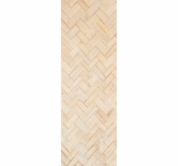 Wood wallpaper herringbone pattern design - TenStickers