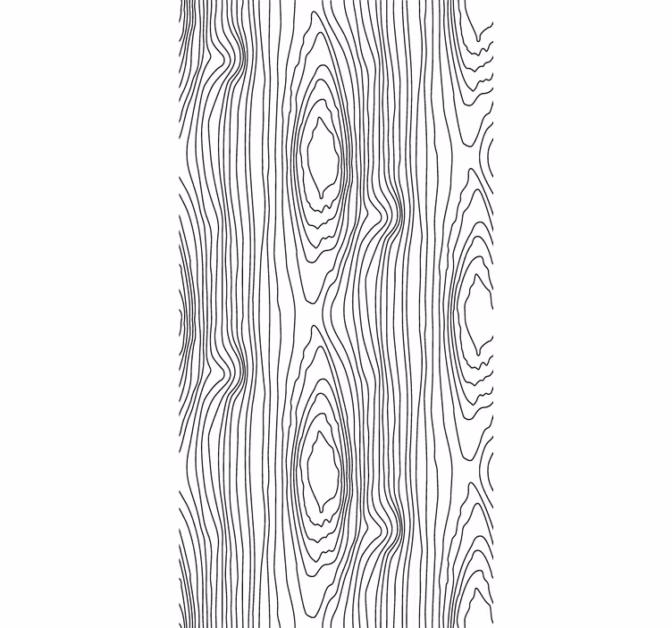 Linear tree rings wood wallpaper - TenStickers