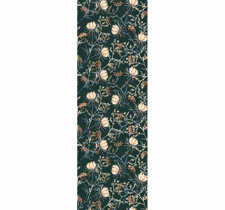 Botanical Floral Print flower wallpaper - TenStickers
