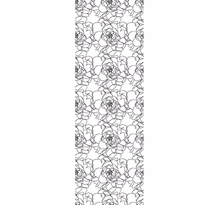 Elegant Flower Bloom floral ornament wallpaper - TenStickers