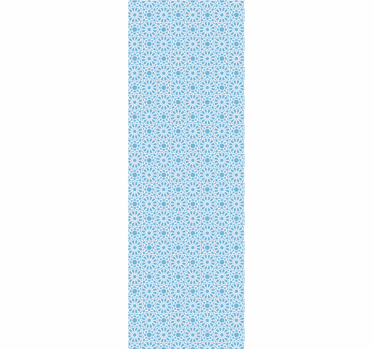 Blue Geometric Shapes tile wallpaper - TenStickers