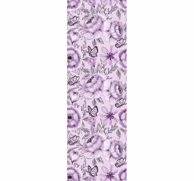 Floral Butterflies Arrangement flower wallpaper - TenStickers