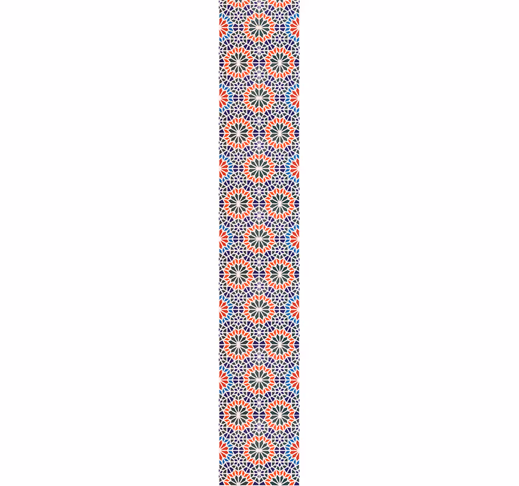 Floral ornament wallpaper with geometric floral designs - TenStickers