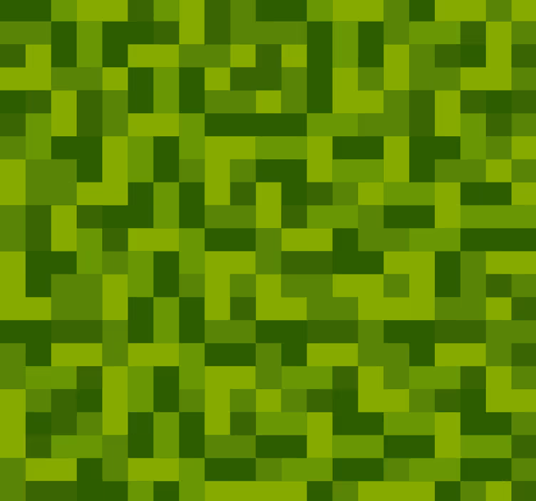 Green squarred gaming design teenager wallpaper - TenStickers