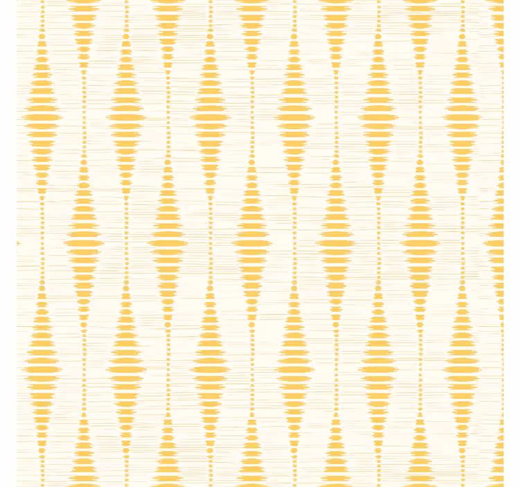 Yellow rabaul ikat shapes wallpaper - TenStickers