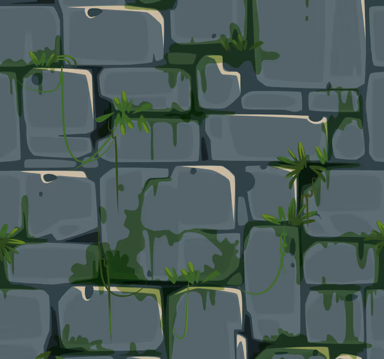 Stone Wall Textured Wallpaper - TenStickers
