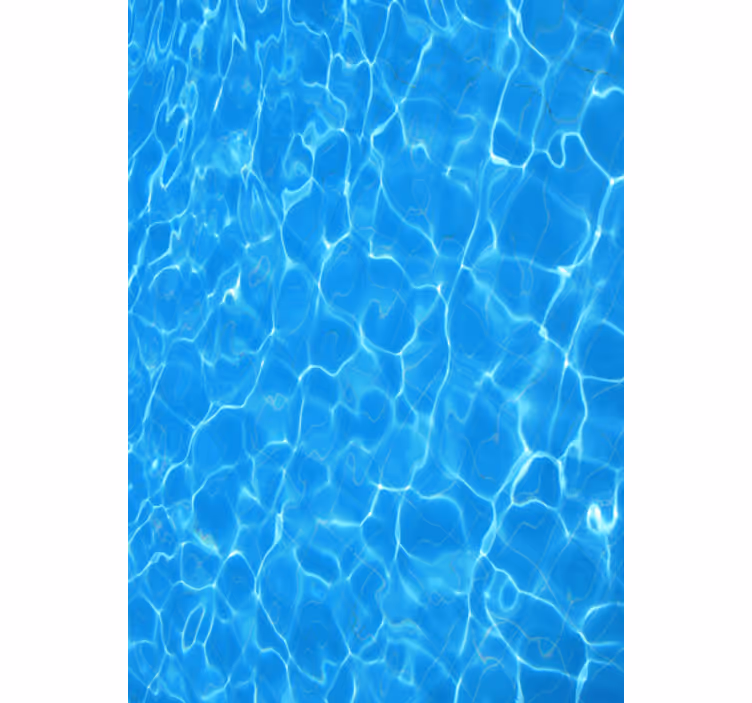 Living room wallpaper with blue water texture - TenStickers