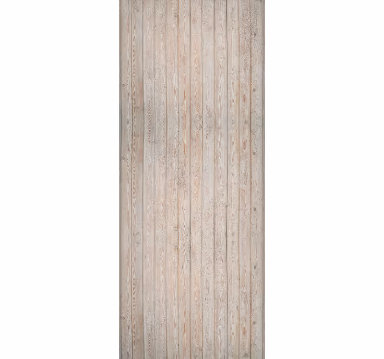 Ornamental wallpaper in light brown horizontal planks - TenStickers