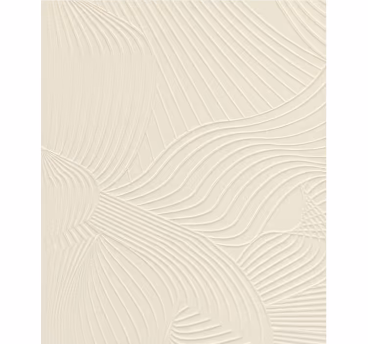 Living room wallpaper cream wavy texture - TenStickers