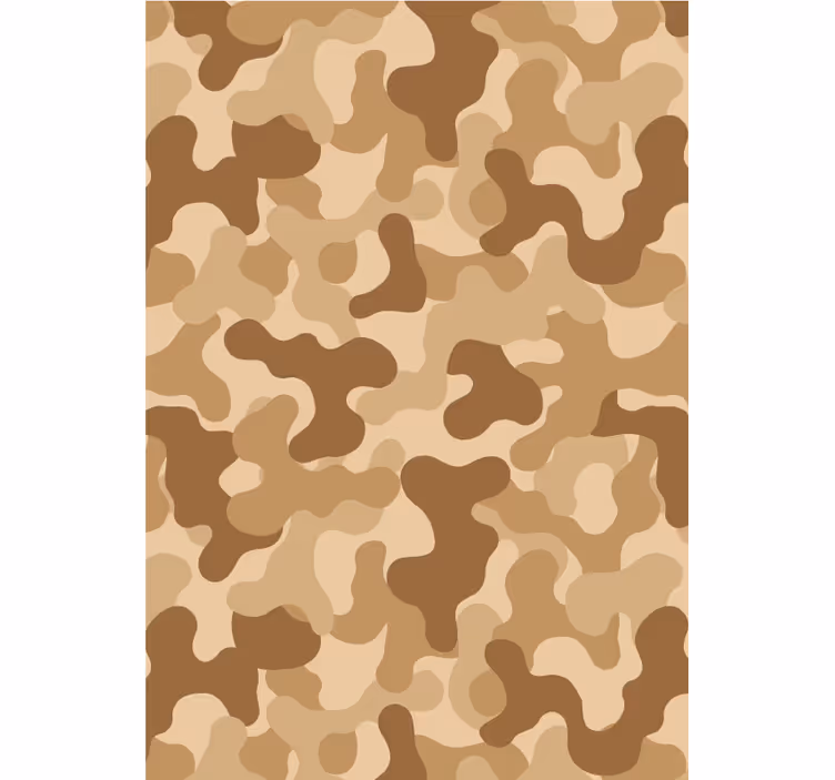 Ornamental wallpaper in abstract camo design - TenStickers