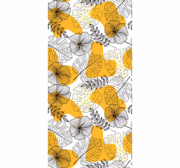 Texture pattern wallpaper floral design kallax - TenStickers