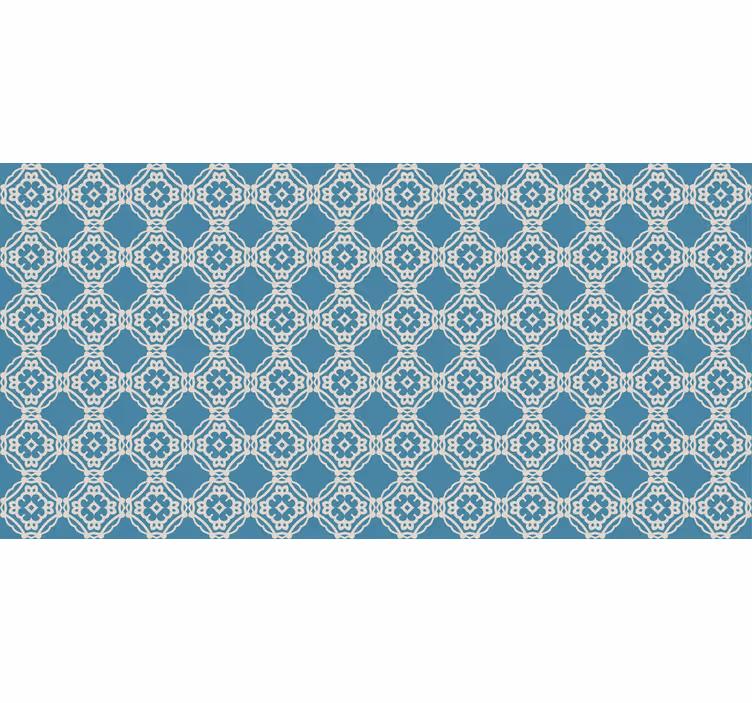 Texture pattern wallpaper antique vintage blue white - TenStickers