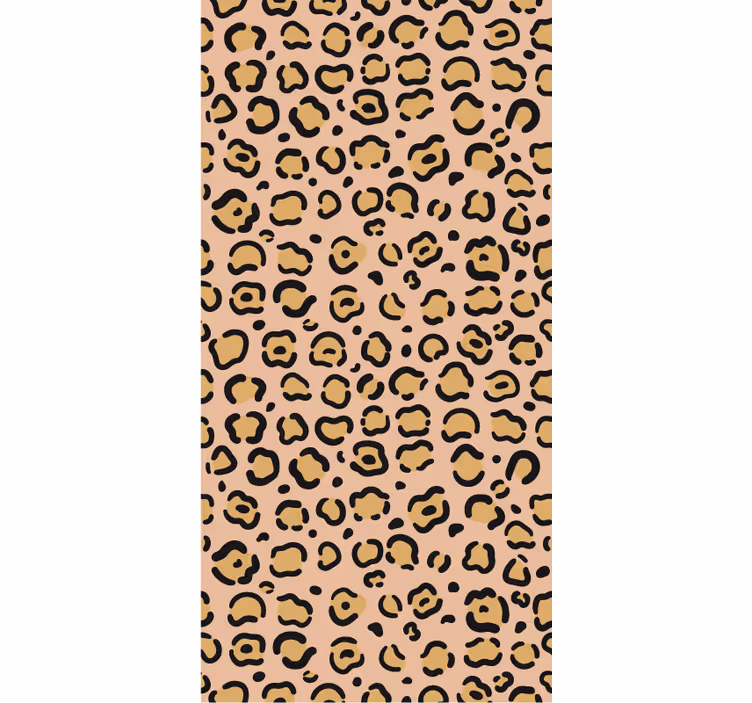 Pastel leopard print bedroom wallpaper - TenStickers