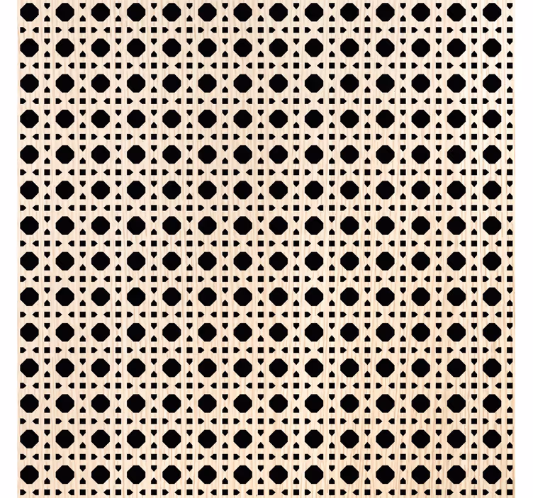 Texture pattern wallpaper light brown caning - TenStickers