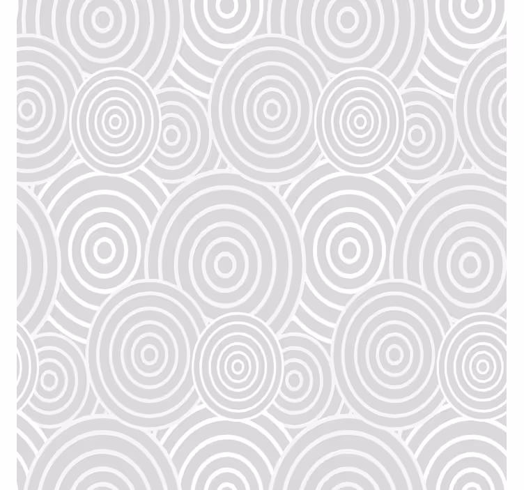 Bedroom wallpaper with circular line design - TenStickers