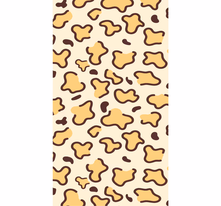 Animal wallpaper featuring large leopard shapes - TenStickers