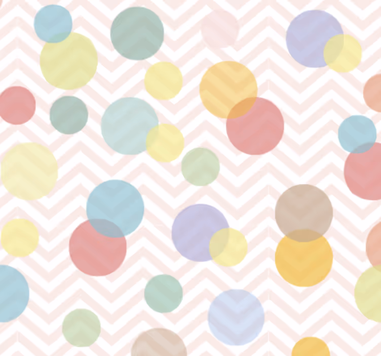 Office wallpaper colorful polka dot chevron - TenStickers