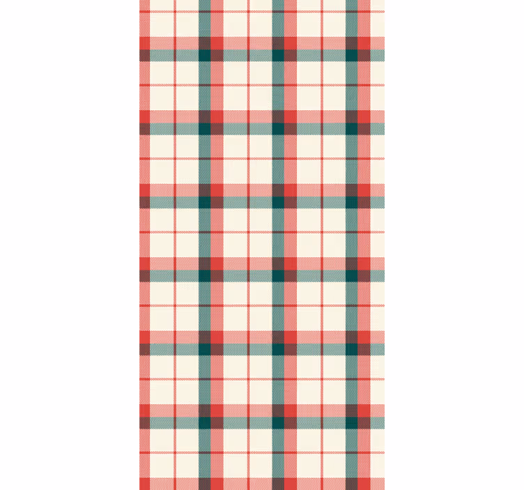 Office wallpaper christmas plaid - TenStickers