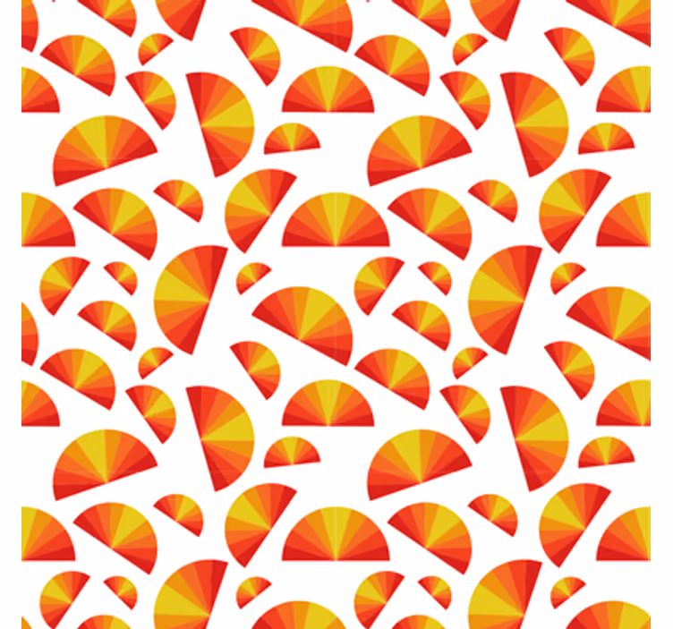 Geometric wallpaper circular pattern design - TenStickers