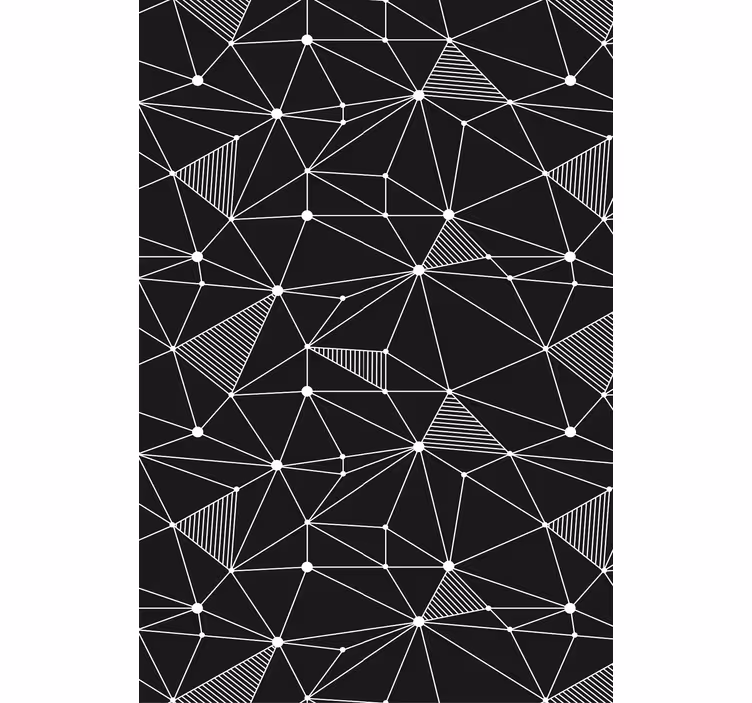 Geometric wallpaper with bold geometric shapes - TenStickers