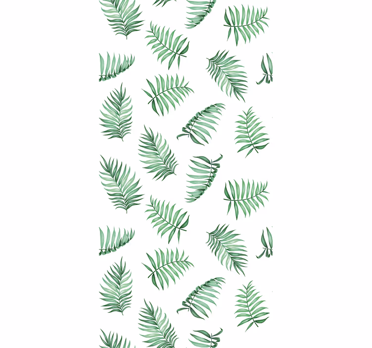 Nature wallpaper green palm leaves design - TenStickers
