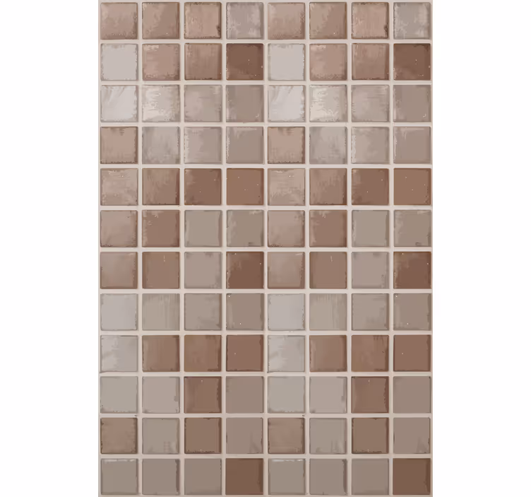 Tile wallpaper with ceramic squares pattern - TenStickers