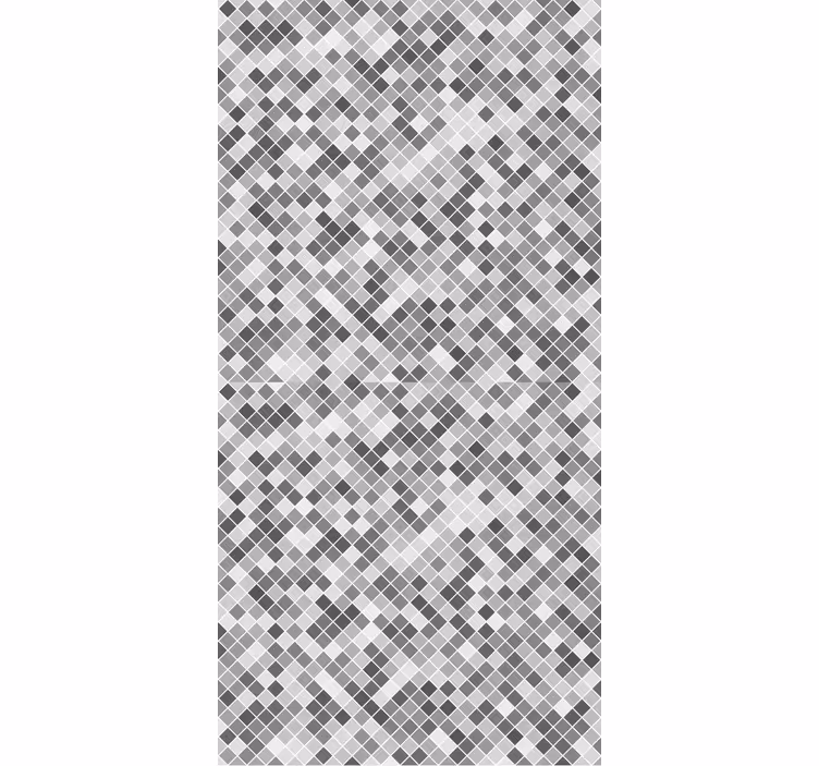 Tile wallpaper in gray tones squared pattern - TenStickers