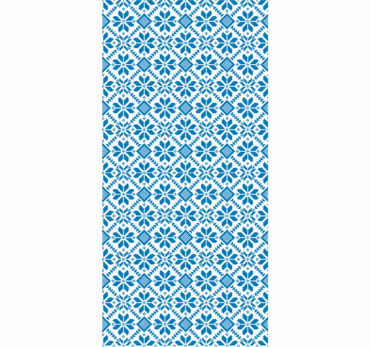 Tile wallpaper blue tile design - TenStickers