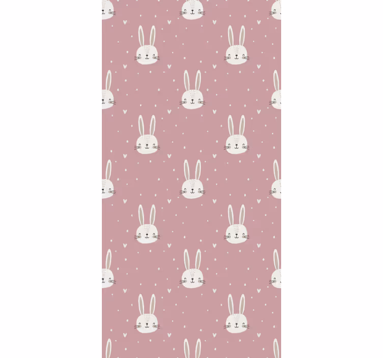 Kids wallpaper pink boho pattern - TenStickers